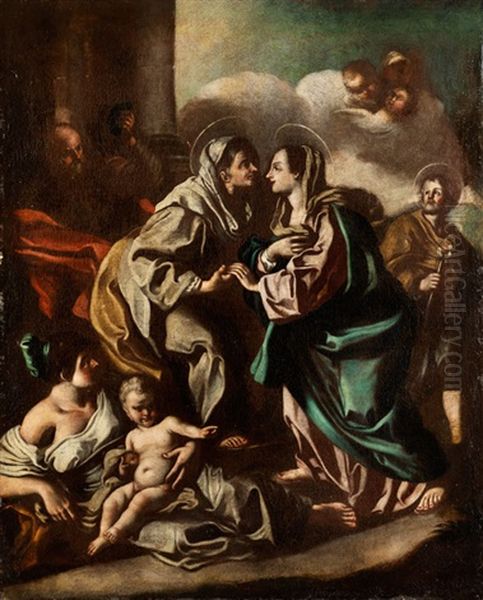 Heimsuchung Mariens Oil Painting by Francesco Solimena