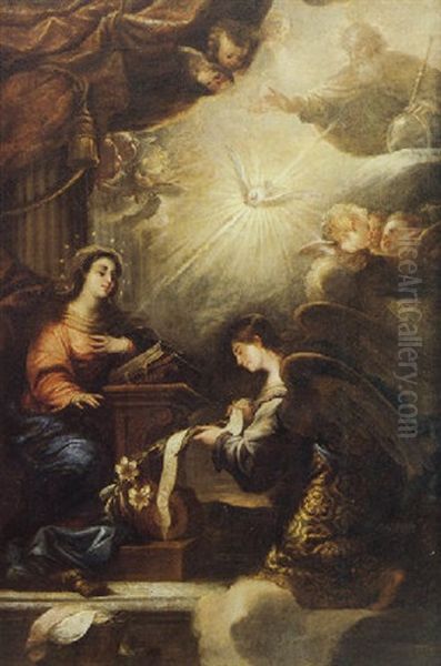 La Anunciacion Oil Painting by Francisco de Solis