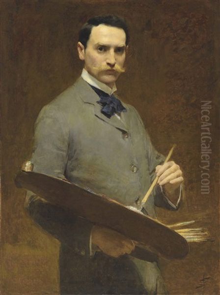 Self-portrait Oil Painting by Joseph Solomon Solomon