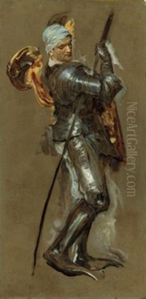 Study For St George Oil Painting by Joseph Solomon Solomon