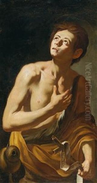 The Young Saint John The Baptist Oil Painting by Hendrick Van Somer