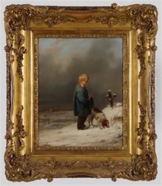 Abschied Im Winter Oil Painting by Louis Somers