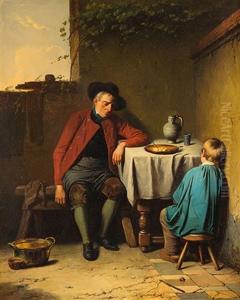 Feierabend Oil Painting by Louis Somers