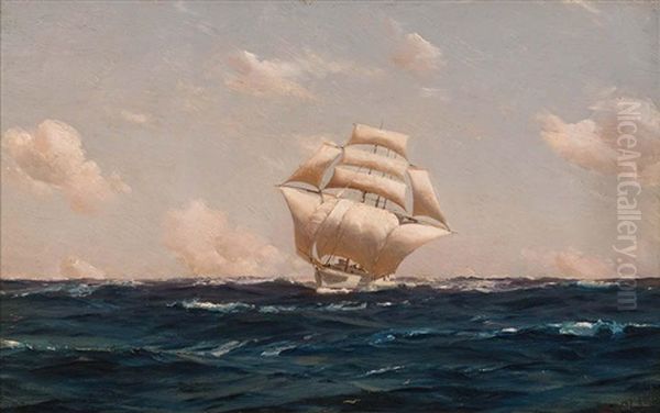 The Seascape Oil Painting by Thomas Jacques Somerscales