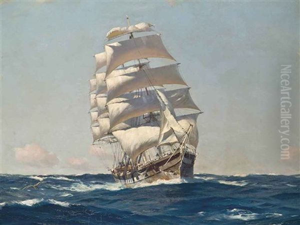 The Nitrate Ship Oil Painting by Thomas Jacques Somerscales