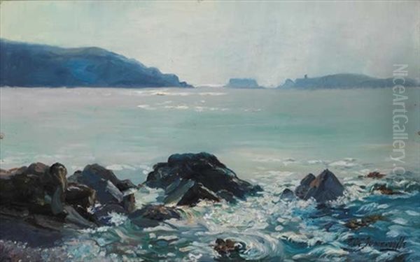 Seascape Oil Painting by Edith Oenone Somerville