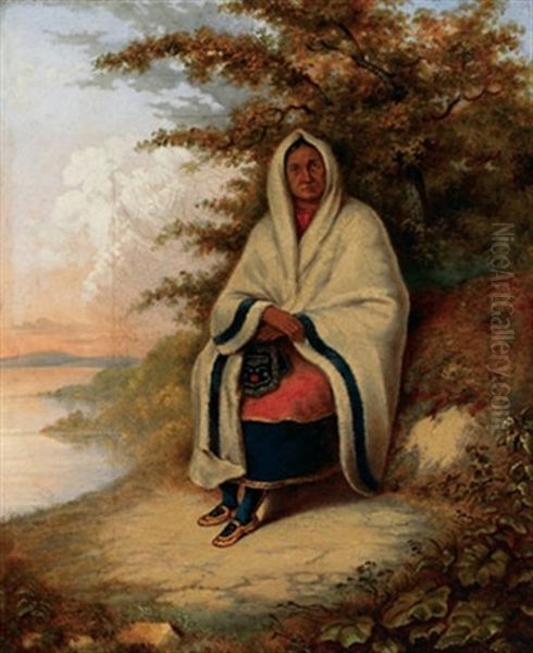 Seated Indian Woman by Martin Somerville