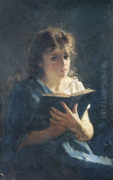 La Lectura Oil Painting by Godofredo Sommavilla