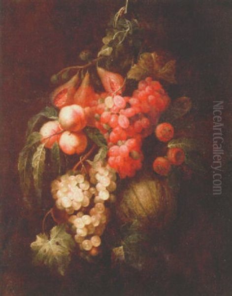 Fruktstilleben Oil Painting by Jan Frans van Son