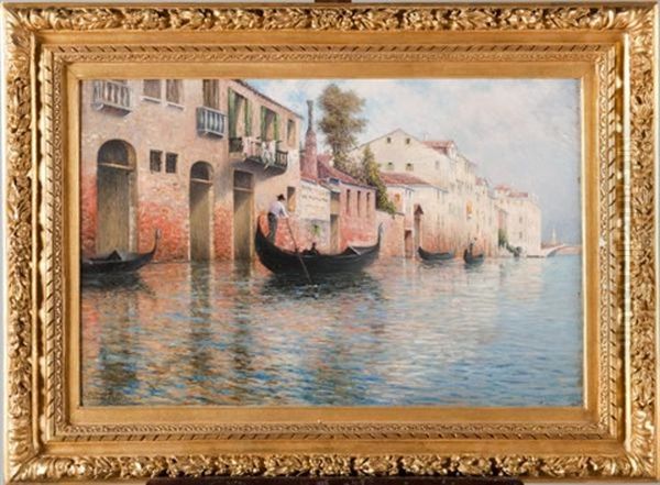 Rio Medicanti A Venise Oil Painting by Johannes Son