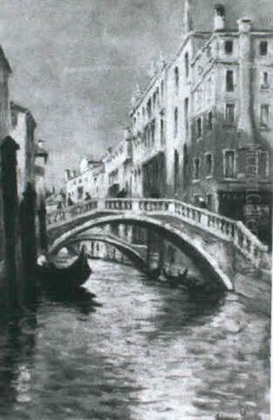 Pont A Venise Oil Painting by Johannes Son