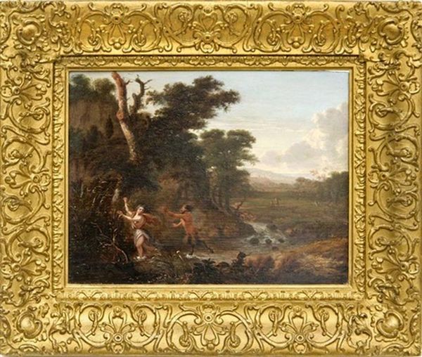 Pan Et Syrinx Oil Painting by Jan Gabrielsz Sonje