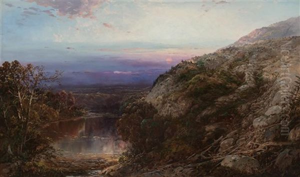 Luminist Landscape Oil Painting by William Louis Sonntag