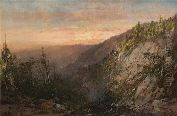 Mountain Vista Oil Painting by William Louis Sonntag