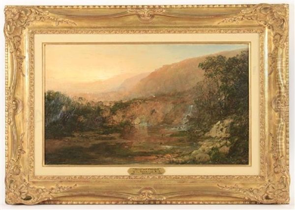 Hudson River School Oil Painting by William Louis Jr. Sontag