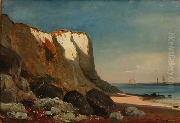 The White Cliffs Of Dover In England Oil Painting by Carl Fredrick Sorensen