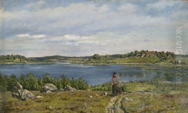 Fra Vandsjo Oil Painting by Jorgen Sorensen