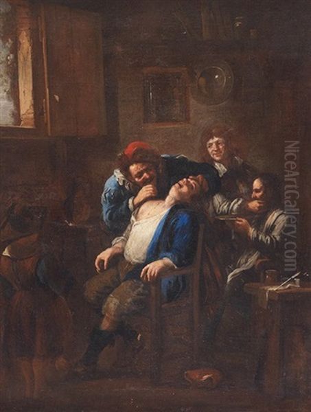 La Barberia Oil Painting by Hendrick Martensz Sorgh