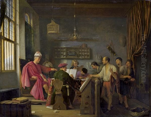 Die Parabel Von Den Arbeitern Im Weinberg Oil Painting by Hendrick Martensz Sorgh