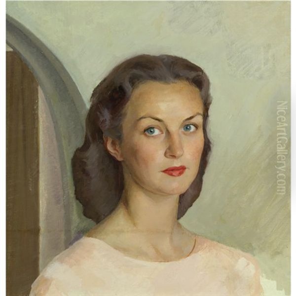 Portrait Of Vivien Leigh by Savely Abramovich Sorine