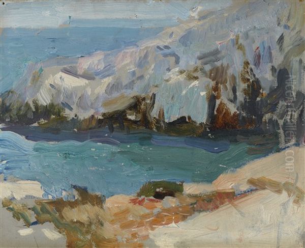 Cala De Ibiza Oil Painting by Joaquin Sorolla