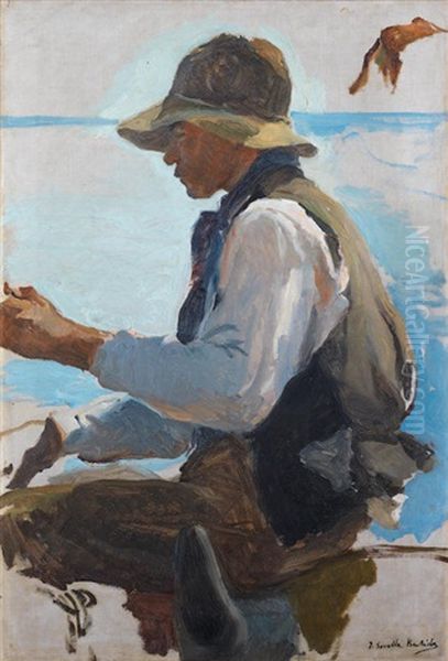 La Vuelta De La Pesca Oil Painting by Joaquin Sorolla