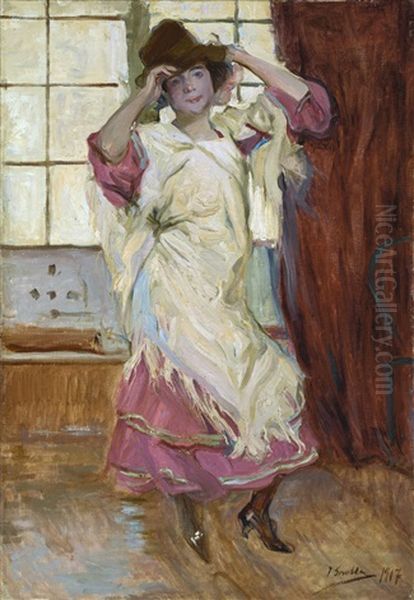 La Bilbainita Oil Painting by Joaquin Sorolla