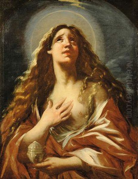 Maddalena Oil Painting by Giacinto Brandi