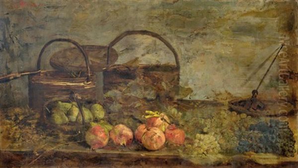 Bodegon Con Frutas Oil Painting by Giovanni Sottocornola