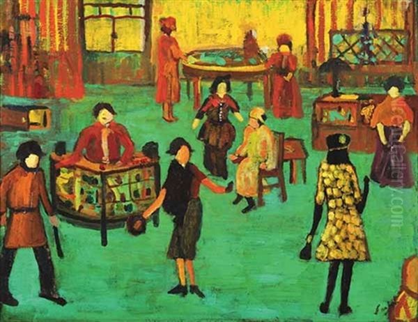 The Shoplifter Oil Painting by Marion Sims Souchon