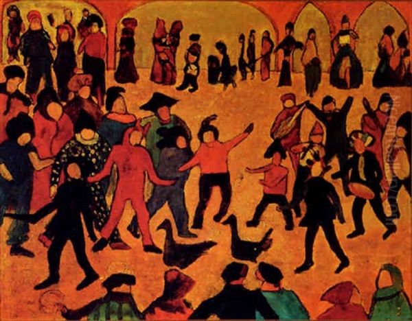 Mardi Gras At The Cabildo Oil Painting by Marion Sims Souchon