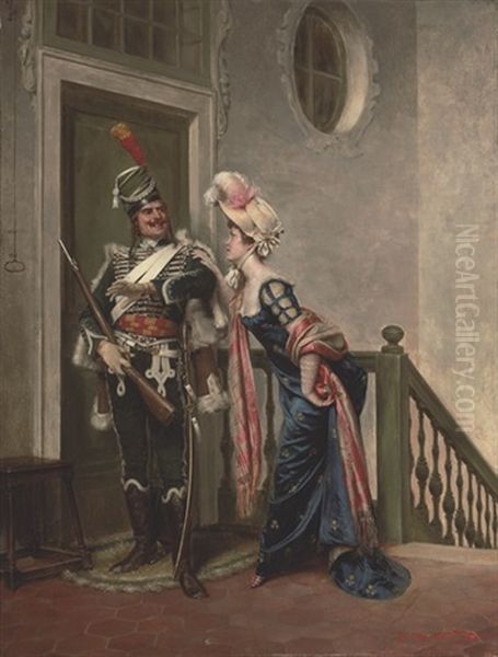 The Officer And The Lady by Charles Soulacroix