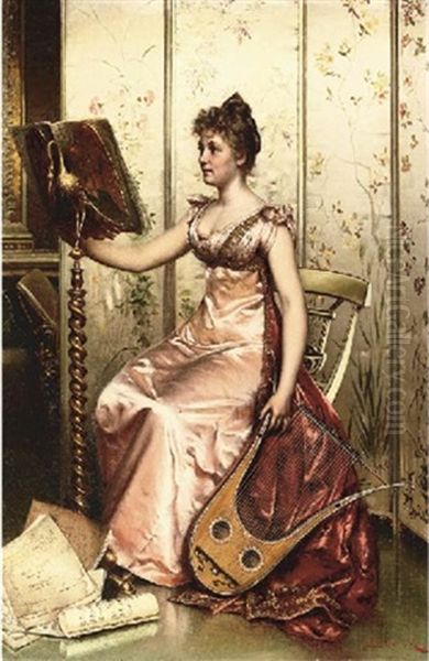 The Recital Oil Painting by Charles Soulacroix