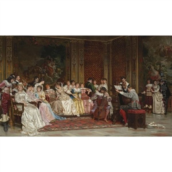 The Concert Oil Painting by Charles Soulacroix