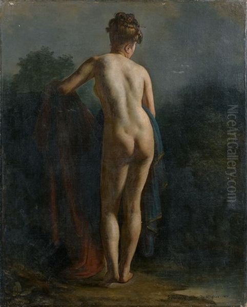 Femme Nue, De Dos Oil Painting by Claude Soulary