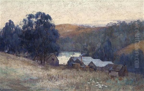 Evening, Warrandyte Oil Painting by Clara Southern