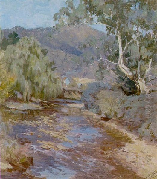 The Yarra River Near Warrandyte Oil Painting by Clara Southern