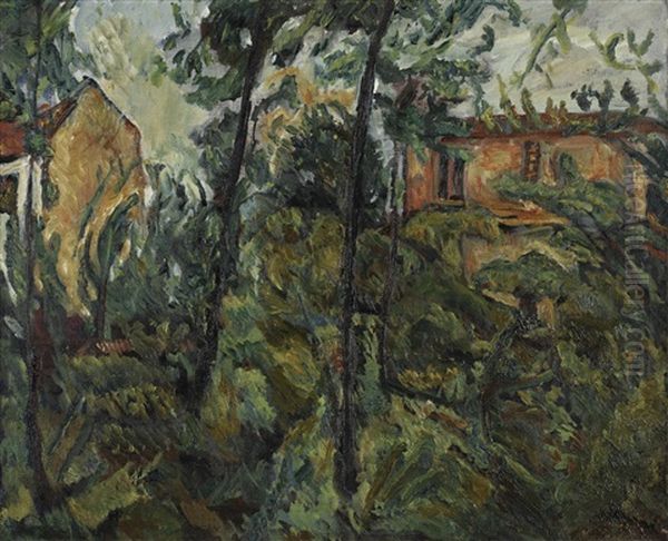 Paysage Avec Maisons Oil Painting by Chaim Soutine