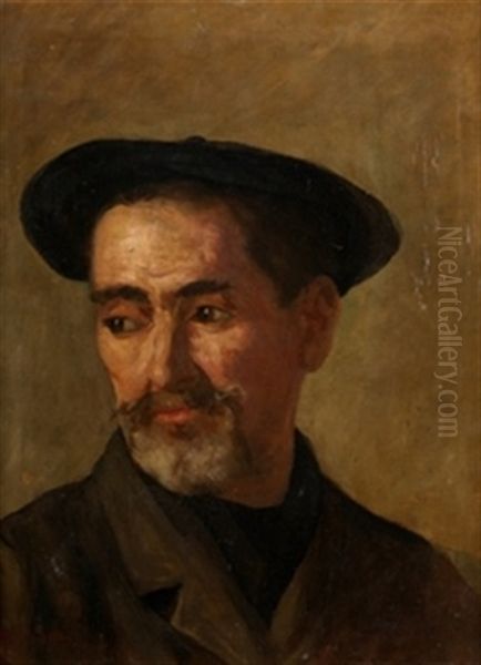 Autoretrato Oil Painting by Alfredo Souto Cuero