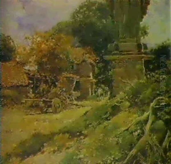 Visita De La Aldea Oil Painting by Alfredo Souto Cuero