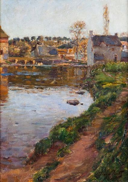 Ponte De Scorff Oil Painting by Jose Julio Souza Pinto