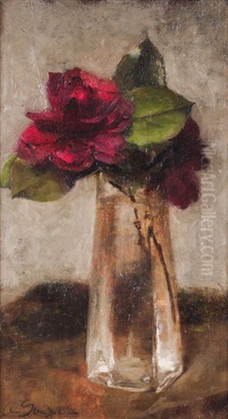 Jarra Com Flores Oil Painting by Aurelia de Souza