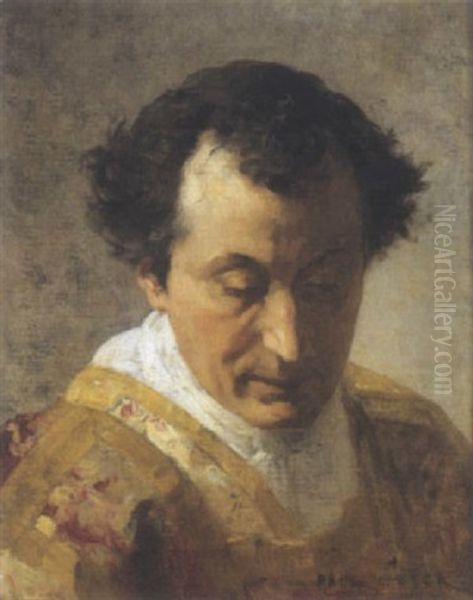 Portrait D'ecclesiastique Oil Painting by Paul Constant Soyer