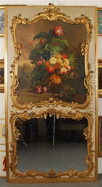 Vasque De Fleurs Et Nid D'oiseaux Oil Painting by Gerard Van Spaendonck