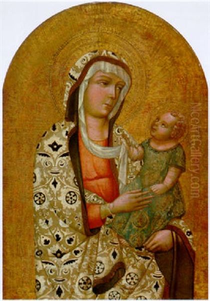 The Madonna And Child Oil Painting by  Spagna (Giovanni lo Spagnolo)