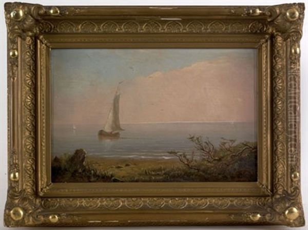 Coastal Scene Oil Painting by Frederick A. Spang