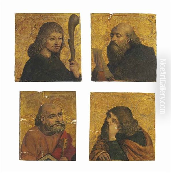 Four Apostles (set Of 4) Oil Painting by Giovanni Martino Spanzotti