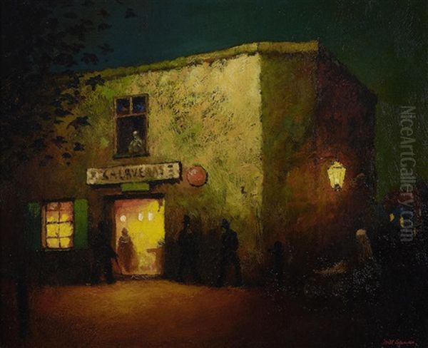 The Calaveras Bar, Old San Andreas Oil Painting by Will Sparks