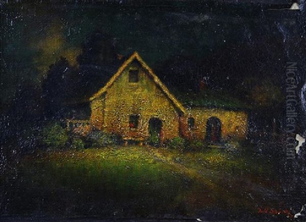 The Old House Oil Painting by Will Sparks