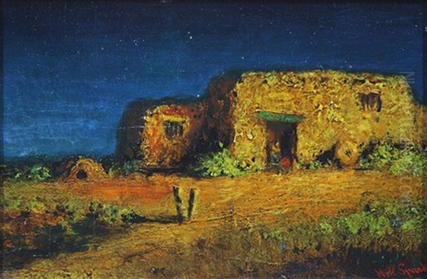 Nocturne Adobe Oil Painting by Will Sparks